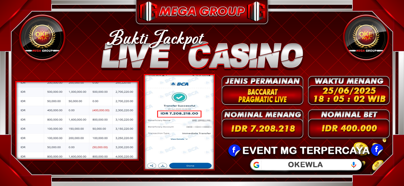 Bukti JP situs Okewla hari Sabtu, 28 Juni 2025