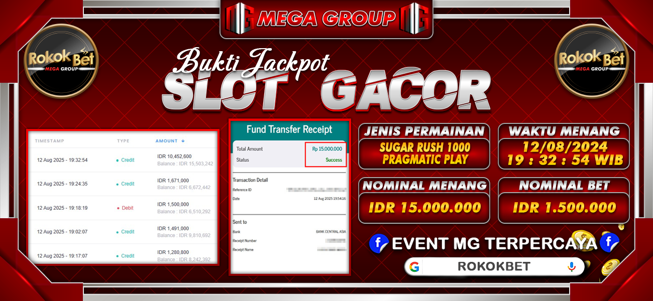 Bukti JP situs Rokokbet hari Selasa, 12 Agustus 2025